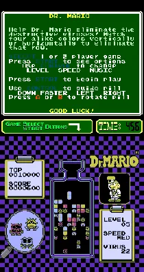 PlayChoice-10: Dr. Mario screen shot game playing